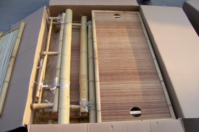 Tiki Bar Patio Bar zewnętrzny, zestaw bambusowy, Islander Tiki Bar z Palapa Top i miejsce do przechowywania do ogrodu patio Luau Party Bazaar 2