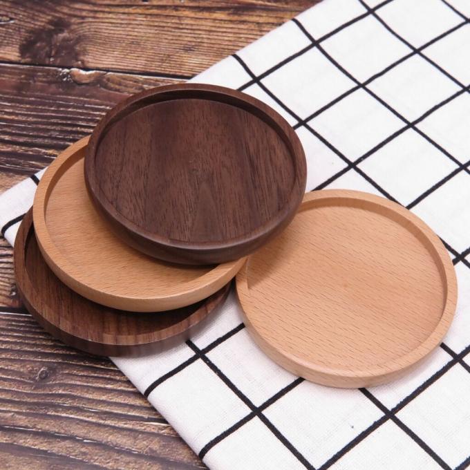 Bamboo Coasters For Crafts, Squre Round Coasters For Crafts Coated Plain Drinking Cup Coaster Z Odpowiednim Rozmiarem 3