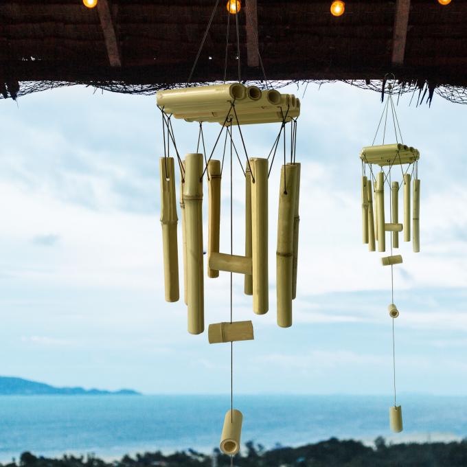 Bamboo Wind Chimes z niesamowitym głębokim tonem dla ogrodu patio domu lub dekoracji zewnętrznej 3