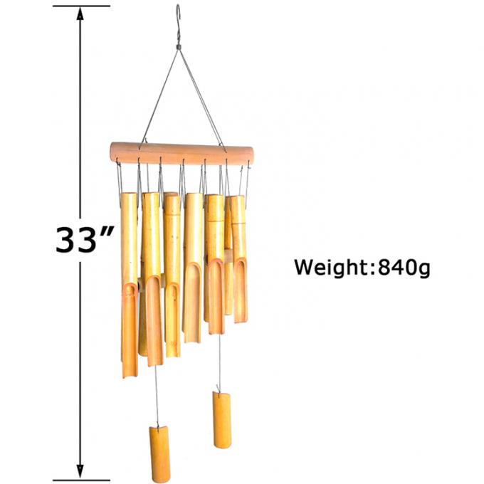 Bamboo Wind Chimes z niesamowitym głębokim tonem dla ogrodu patio domu lub dekoracji zewnętrznej 6