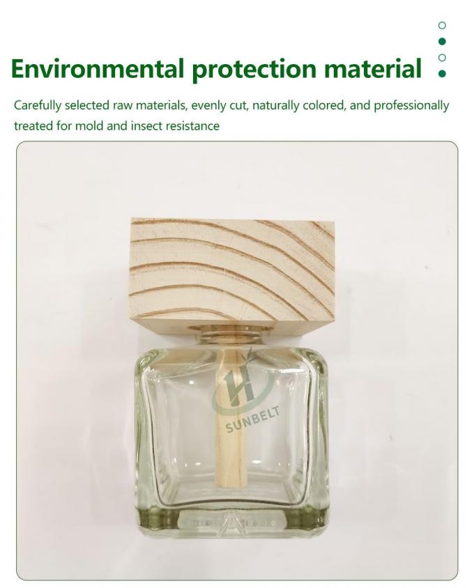 Flaska dyfuzyjna z olejem eterycznym z drewnianą pałką 1