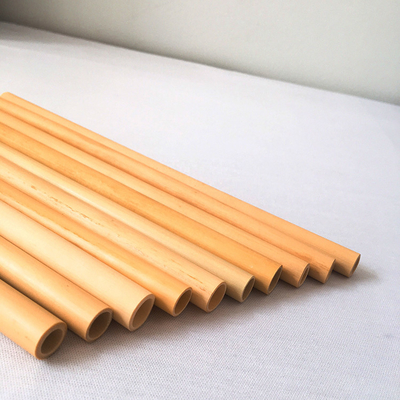 Wielokrotnego użytku Natural Bamboo 19cm Jednorazowe bambusowe słomki na koktajl kawowy