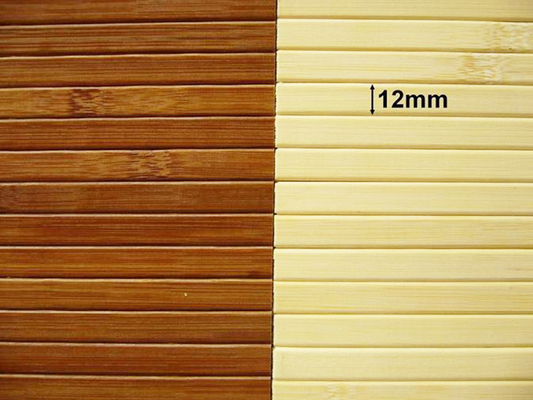 Tapeta z naturalnego bambusa Ręcznie wykonane panele bambusowe 17 mm tkane z powrotem do dekoracji wnętrz