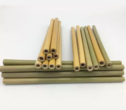 19cm Jednorazowe słomki bambusowe Naturalne dla dzieci Napoje zimne napoje