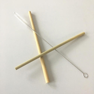 Wielokrotnego użytku Eco Friendly 20x0,8 cm Wielokrotnego użytku bambusowe słomki do picia ze szczotką