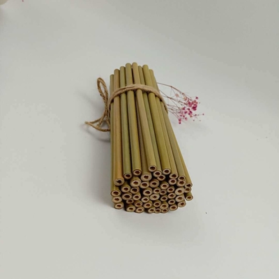 19cm Jednorazowe słomki bambusowe Naturalne dla dzieci Napoje zimne napoje