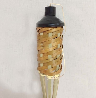115cm Bamboo Garden Tiki Torch Ręcznie tkane bambusowe pochodnie imprezowe