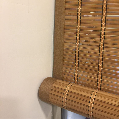Prywatność Wnętrze Bamboo Roller Blind z podnoszącym, anty-UV wodoodporne bambusowe zasłony