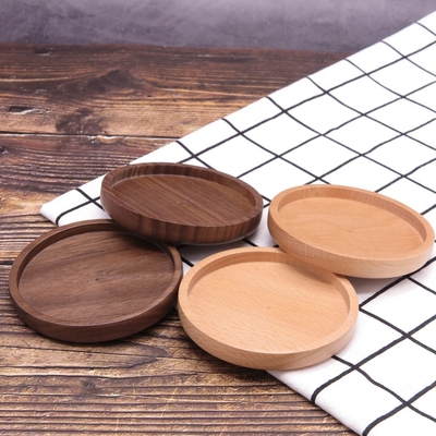 Naturalne drewniane puste podstawki bambusowe do kubka na kubek Anti Scratch Table Mat
