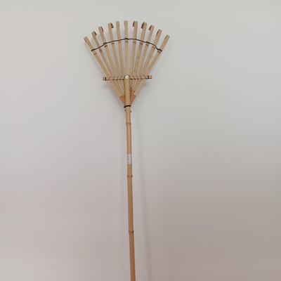 12 zębów 140 cm Lekkie grabie bambusowe Grabie do trawy ogrodowej