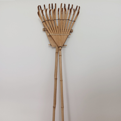12 zębów 140 cm Lekkie grabie bambusowe Grabie do trawy ogrodowej