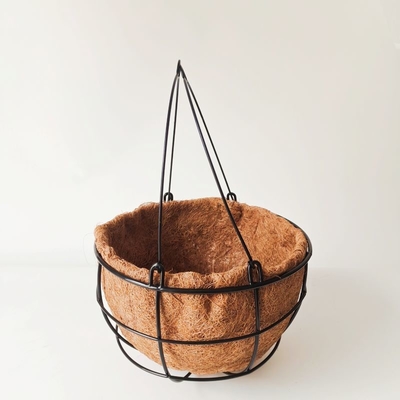 Metalowa Rama Bambusa Coco Liner Doniczki Ogród Zewnątrz 27 cm Średnica