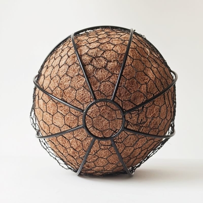 Metalowa Rama Bambusa Coco Liner Doniczki Ogród Zewnątrz 27 cm Średnica