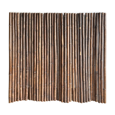 Ogrodzenie z naturalnego drewna bambusowego z trzciny Malowane panele walcowane 10 * 100 cm