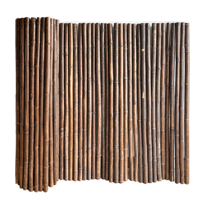 Naturalny materiał bambusowy Malowane bambusowe panele ogrodzeniowe Walcowane bambusowe ogrodzenie Prywatność Ogrodowa granica