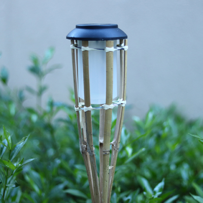 115cm Bamboo Garden Tiki Torch Ręcznie tkane bambusowe pochodnie imprezowe
