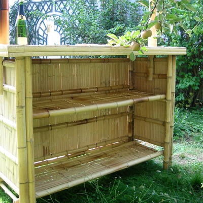 220 cm wysokości bambusowy bar tiki z dachem 4 sztuki bambusowych stołków barowych