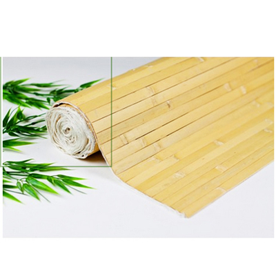 Tapeta z naturalnego bambusa Ręcznie wykonane panele bambusowe 17 mm tkane z powrotem do dekoracji wnętrz