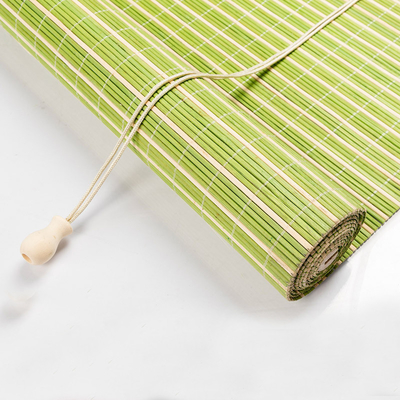 1,8 m Nature Bamboo Roll Up Shade do okien Kolorowe zasłony rzymskie Filtrowanie światła