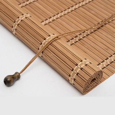 Sun Proof Matchstick Zasłony Bambusowe rolety Zasłony na zewnątrz zwijane w klasycznym stylu