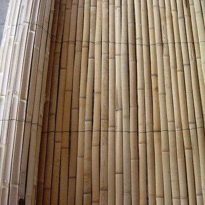 Naturalny bambus Slat Screening Ekologiczna prywatność Slat Ogrodzenie Bamboo Screen Panel Roll Dla balkonu Ochrona przed wiatrem