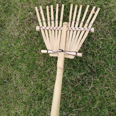 Fabryka Gorąca sprzedaż Ogród Bambus Rake Narzędzie rolnicze Bamboo Ramka Liść kolektor Ogród Liść Raki
