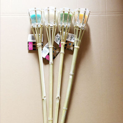 Ekologiczna pochodnia bambusowa do ogrodu, naturalne oświetlenie zewnętrzne