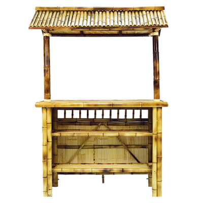Bamboo Beach Tiki Bar z półką na butelki Bamboo Chairs With Back Support