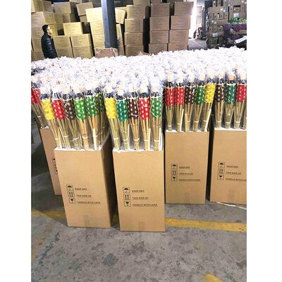 Naturalna bambusowa pochodnia do biwakowania na świeżym powietrzu, dekoracji na przyjęcia w ogrodzie, ręcznie robiona, ekologiczna pochodnia ogniowa, wodoodporna