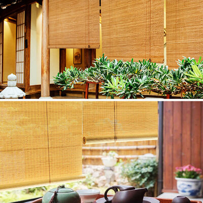 Naturalne Ekologiczne Bamboo Roller Blinds Roman Style Window Shades for Indoor Outdoor Privacy Decor