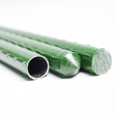 Metalowe paliki w plastikowej osłonie, zielone, do ogrodu, do podpierania roślin, wspinania się roślin, ogrodzeń krajobrazowych